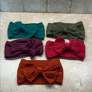 Bow headbands Small/Baby Set of 5
